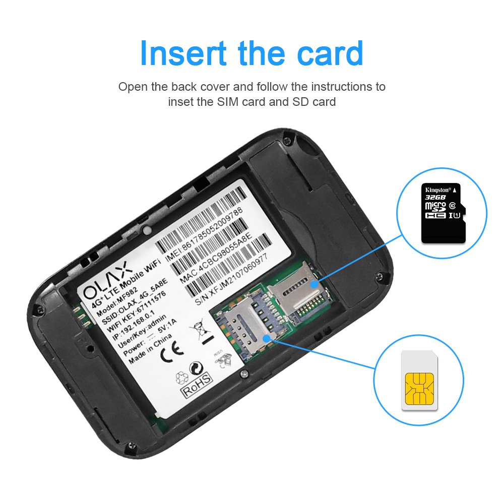 OLAX MF982 4G 3000 mah WIFI Routers Hotspot Mifis with LCD Support Outdoor universal rechargeable MINI 4g pocket wifi router LCD